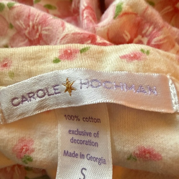 Carole Hochman Pink Floral Women's Robe - Picture 6 of 7